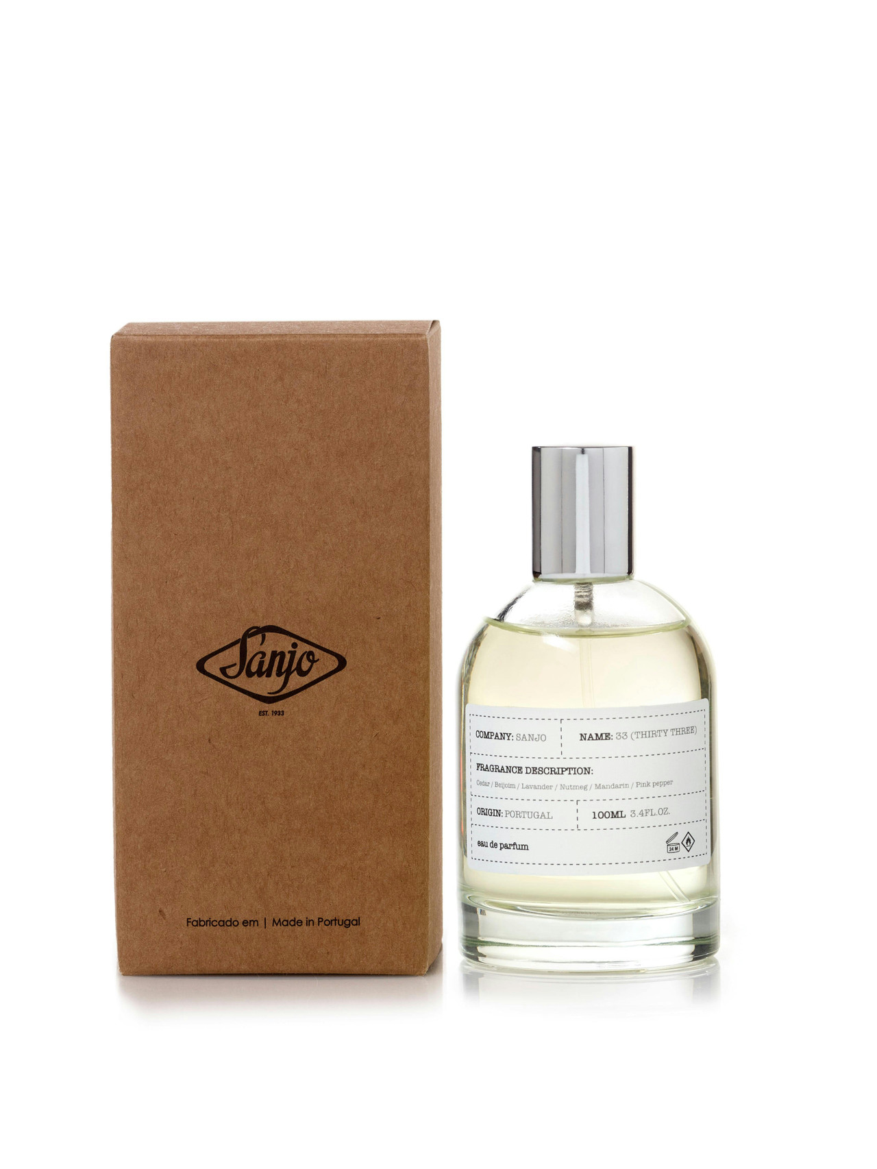Eau de Parfum 33 Unisexo Aromático Ambar 100 ml