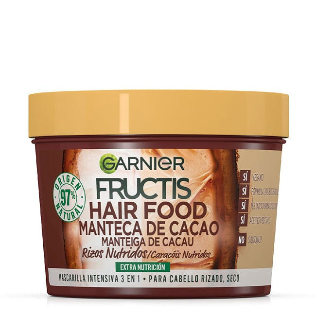 Fructis Hair Food Manteca De Cacao Mascarilla Rizos Nutridos 390 ml