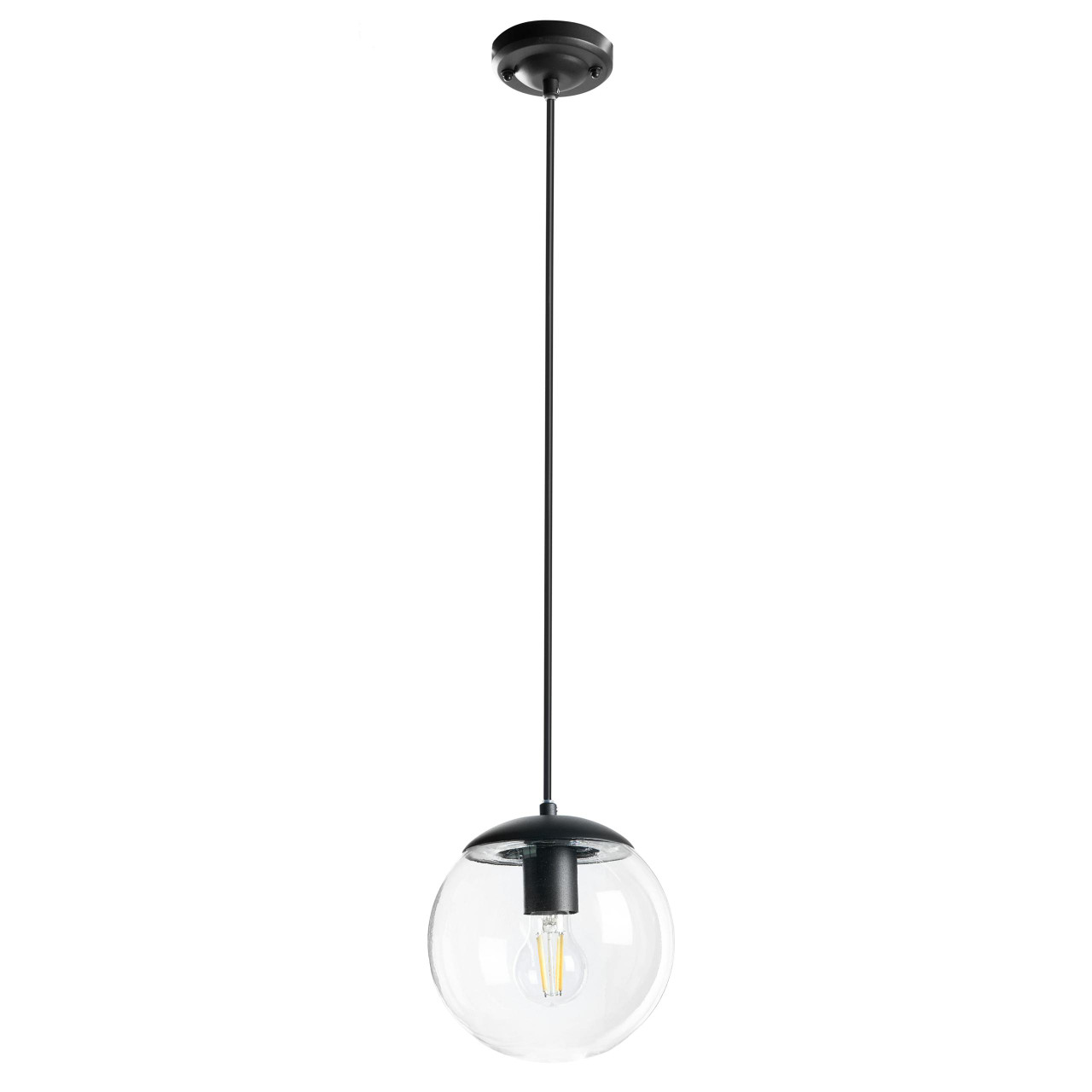 Candeeiro suspenso para exterior BLEES Metal Preto