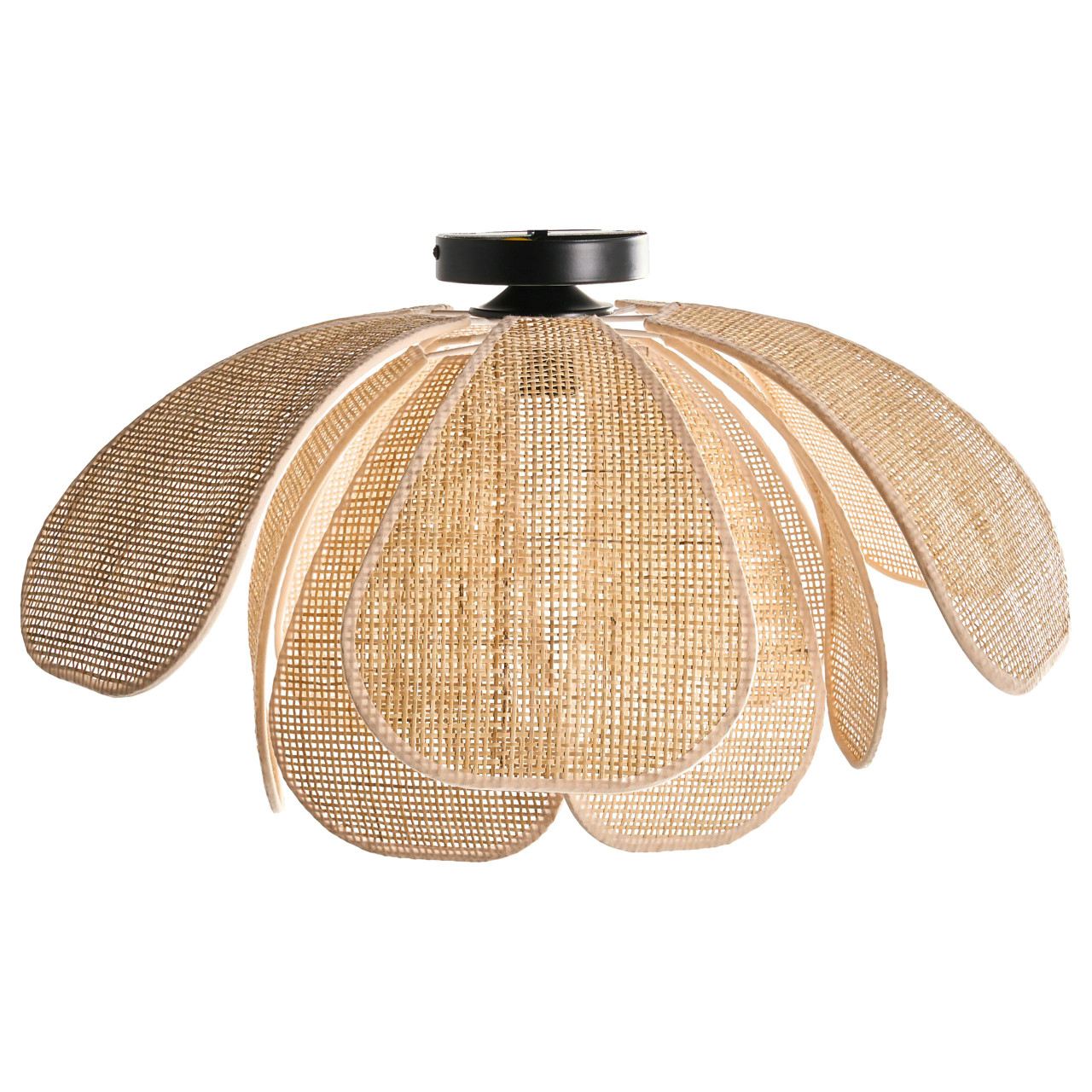 Iluminação de tecto CHIREDZI Rattan Natural