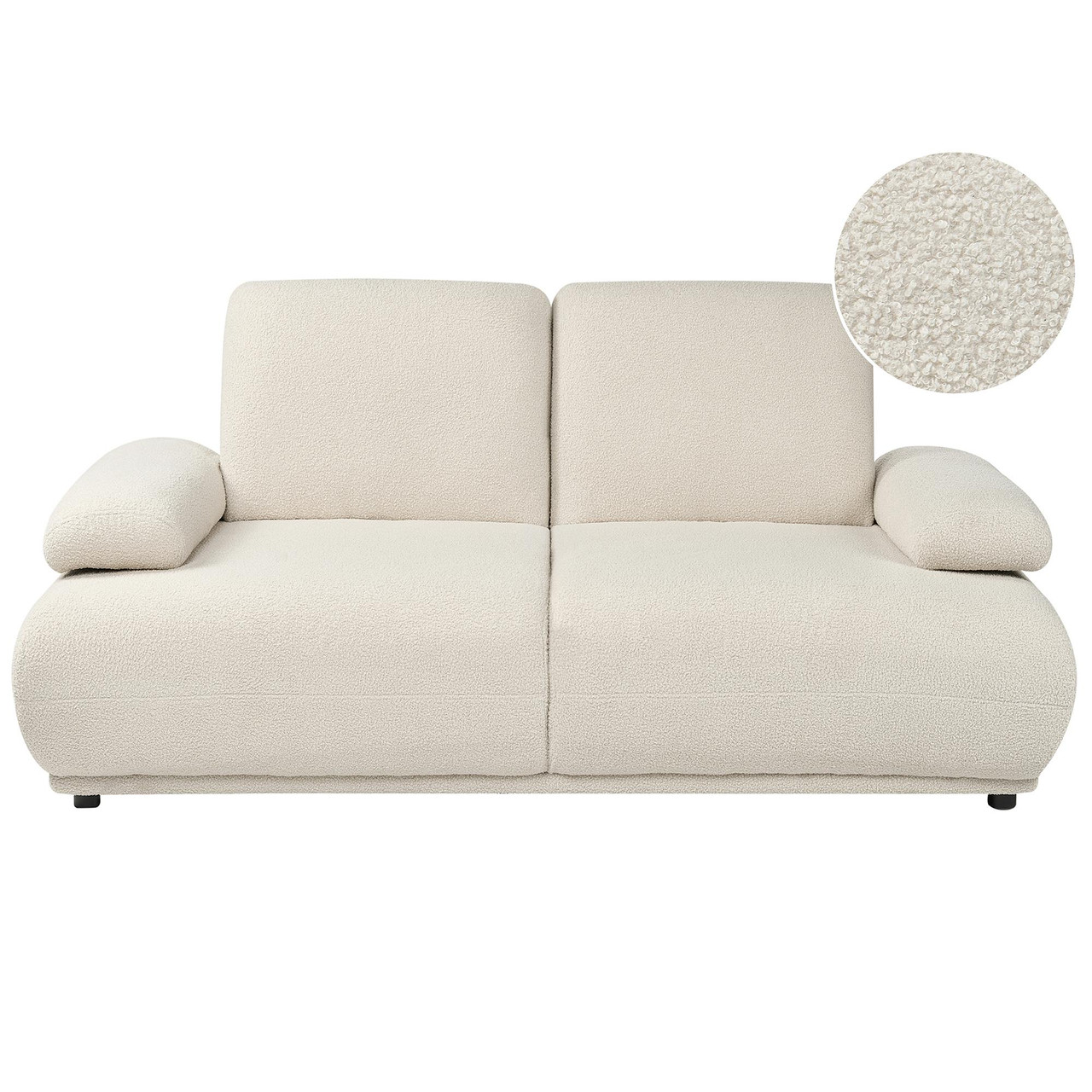 Sofá 2 lugares NACKA Bouclé Branco creme