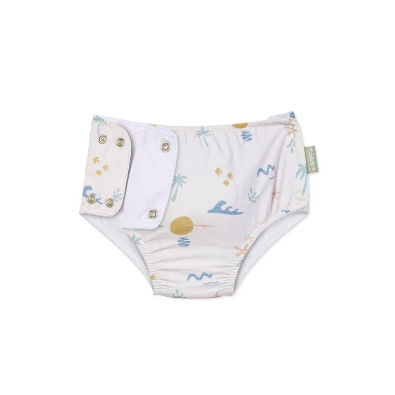 Saro Fralda Cueca de Banho Bebé Good Vibes 3-6 meses | Abertura com molas