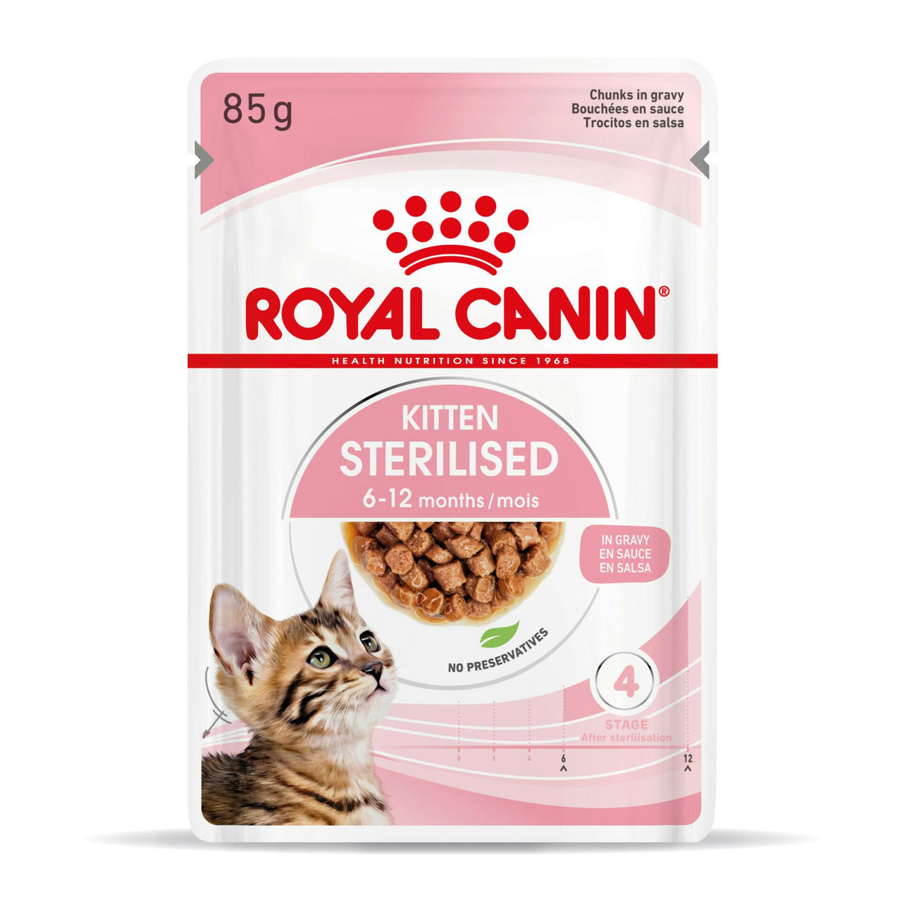 Royal Canin Kitten Sterilised (Molho) 12 X 85 Gr - 9003579007129