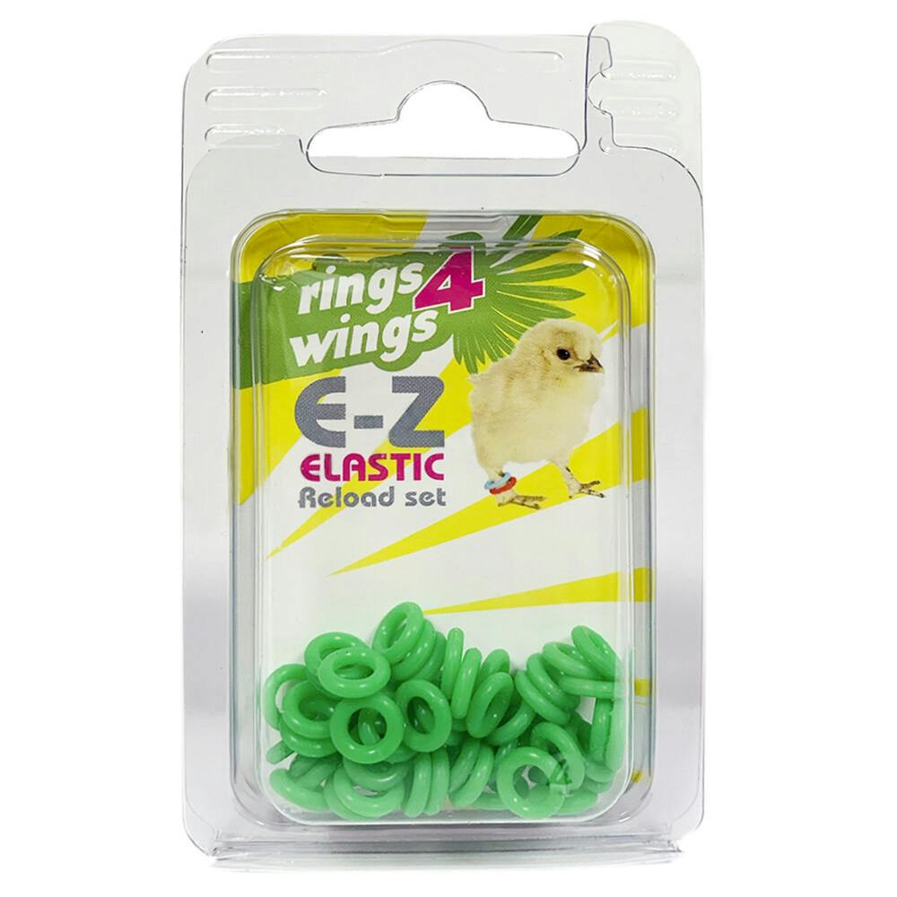 Anilhas Elasticas P/ Periq. E Agapornis 4,5Mm (Verde) 50 Un - EXA3271V