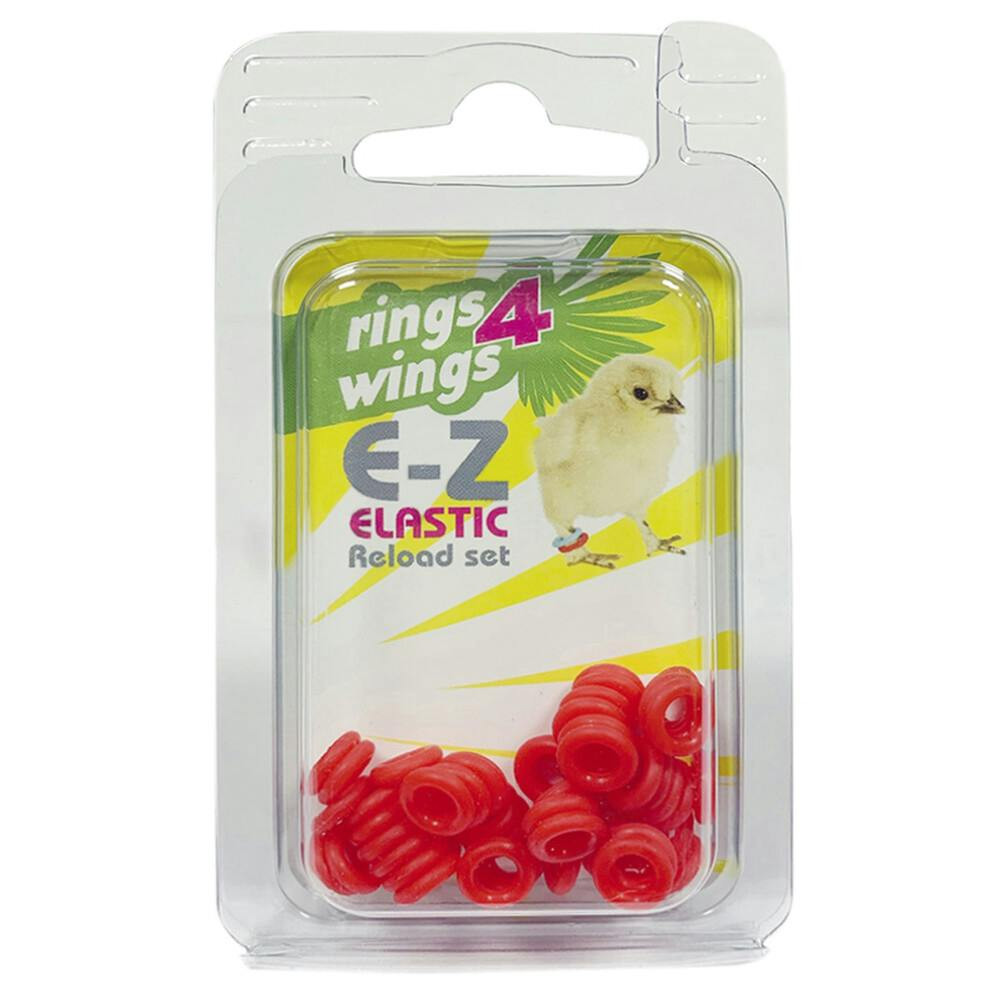 Anilhas Elasticas P/ Periq. E Agapornis 4,5Mm (Verm.) 50 Un - EXA3271R
