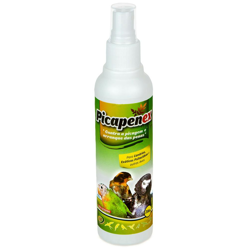 Spray contra picagem de penas para aves