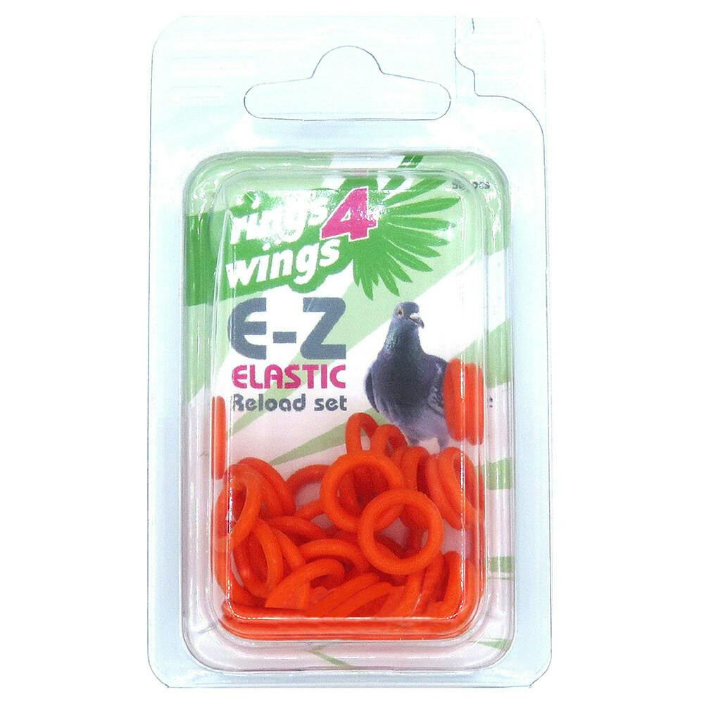 Anilhas Elasticas P/ Pombos 8 Mm (Laran.) 50 Un - EXA3274L