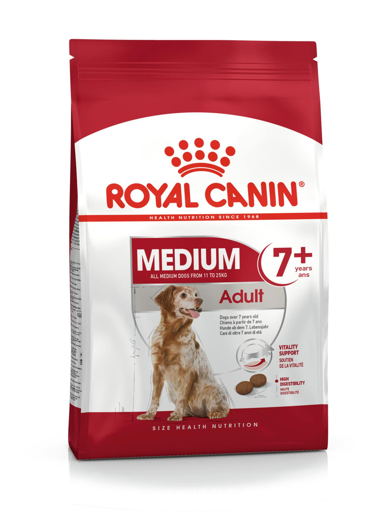 Medium Adult 7+ Croquetes para Cão