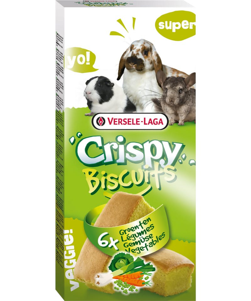 Crispy Biscuit Small Animals Vegetables 6 pieces 70 g Versele-Laga - 5410340620076