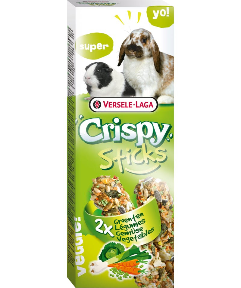 Crispy Sticks Rabbits-Guinea Pigs Vegetables 2 pieces 110 g Versele-Laga - 5410340620588