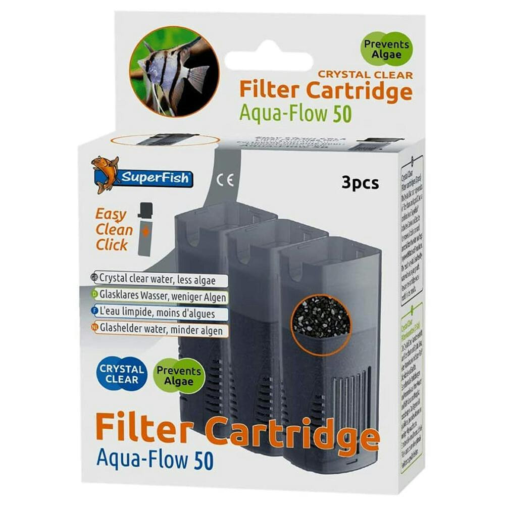 Recargas P/Filtro Aquaflow 50 (Carvao+Zeolite+Esponja) 3Un - EXP3823