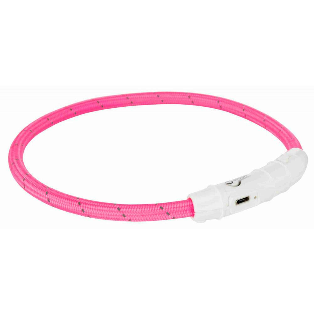Colar Luminoso Flash Light Usb Xs-S (35 Cm) (Rosa) - TX12706