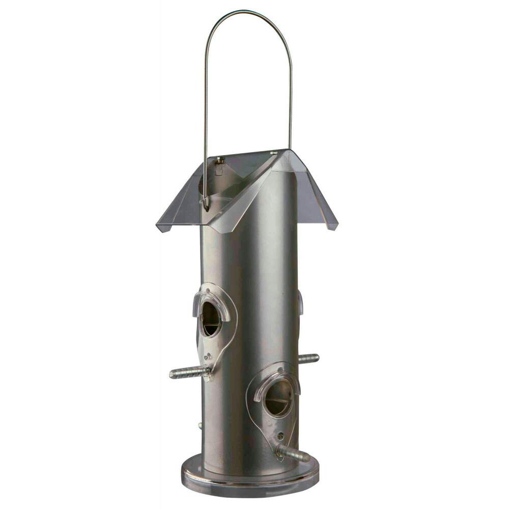 Comedouro Em Metal P/ Suspender 14X25X14 Cm (Prata) - TX55632