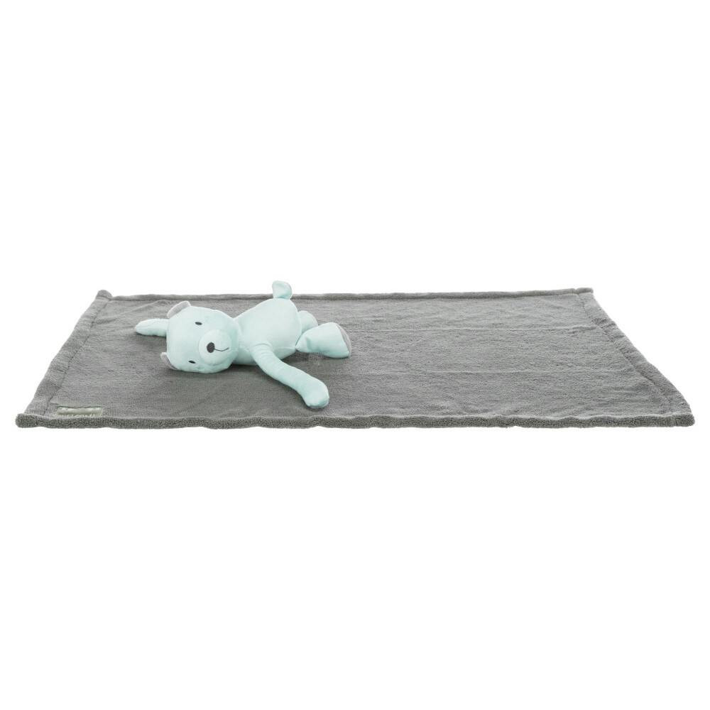 Junior Conj. Manta/Urso Em Pelucia 75X50 Cm (Cinzento/Menta) - TX37110
