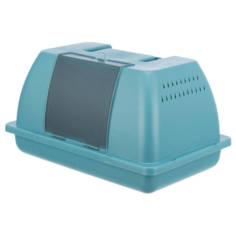 Transp. C/ Poleiro P/ Peq. Animais  31.5×17×20.5 Cm (Azul) - TX59052