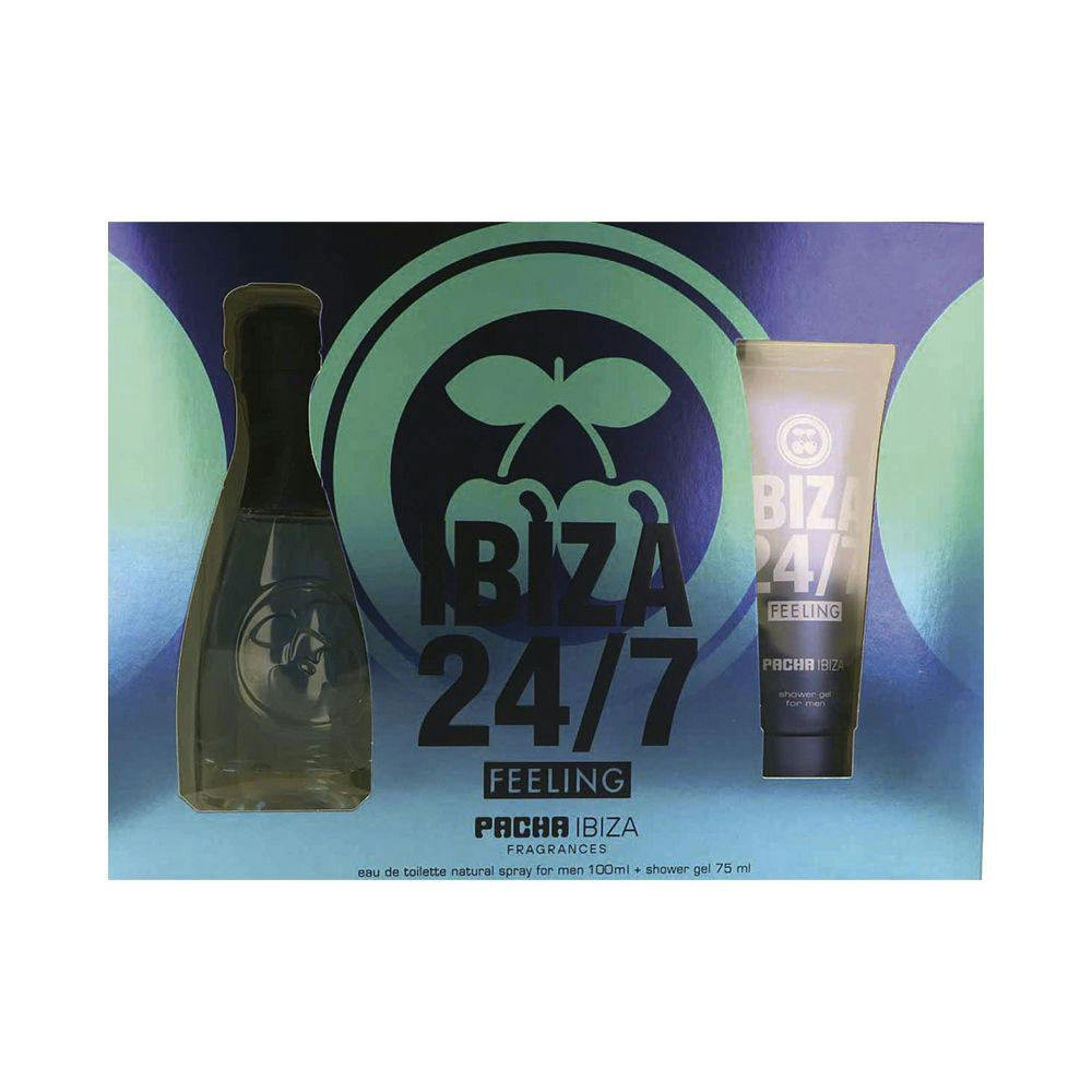 Conjunto De Perfume Homem Pacha Ibiza 24/7 Feeling 2 Peças