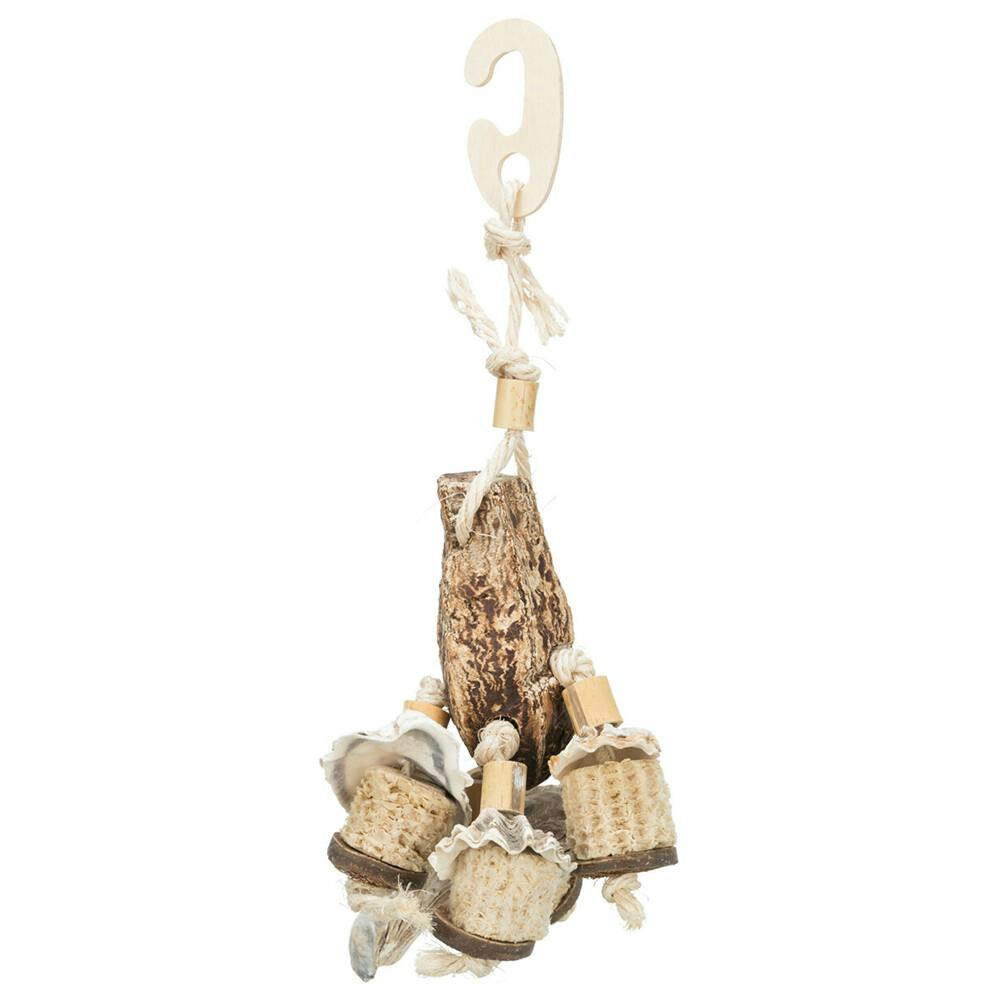 Brinquedo Natural Em Mogno/Conchas Do Mar - 26 Cm - TX58994