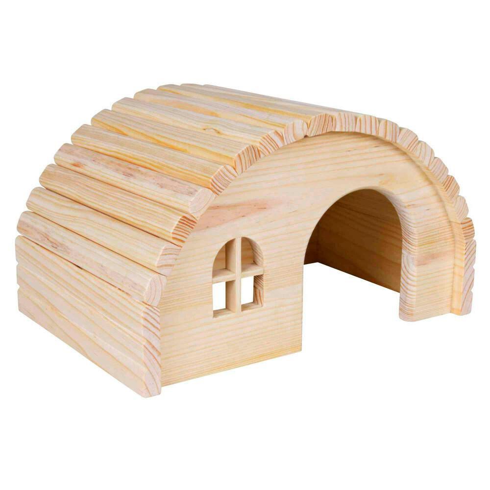 Casa Em Madeira De Pinho P/ Ratos E Hamsters 19X11X13Cm - TX61271