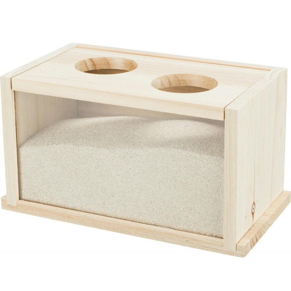 Banheira P/ Areia De Banho De Ratos/Hamsters 20X12X12 Cm - TX63004