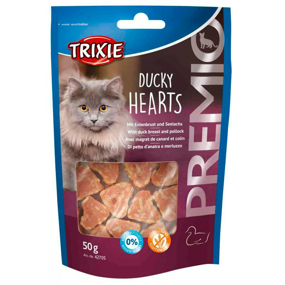 Premio - Ducky Hearts C/ Peito Pato E Peixe 50 Gr - TX42705