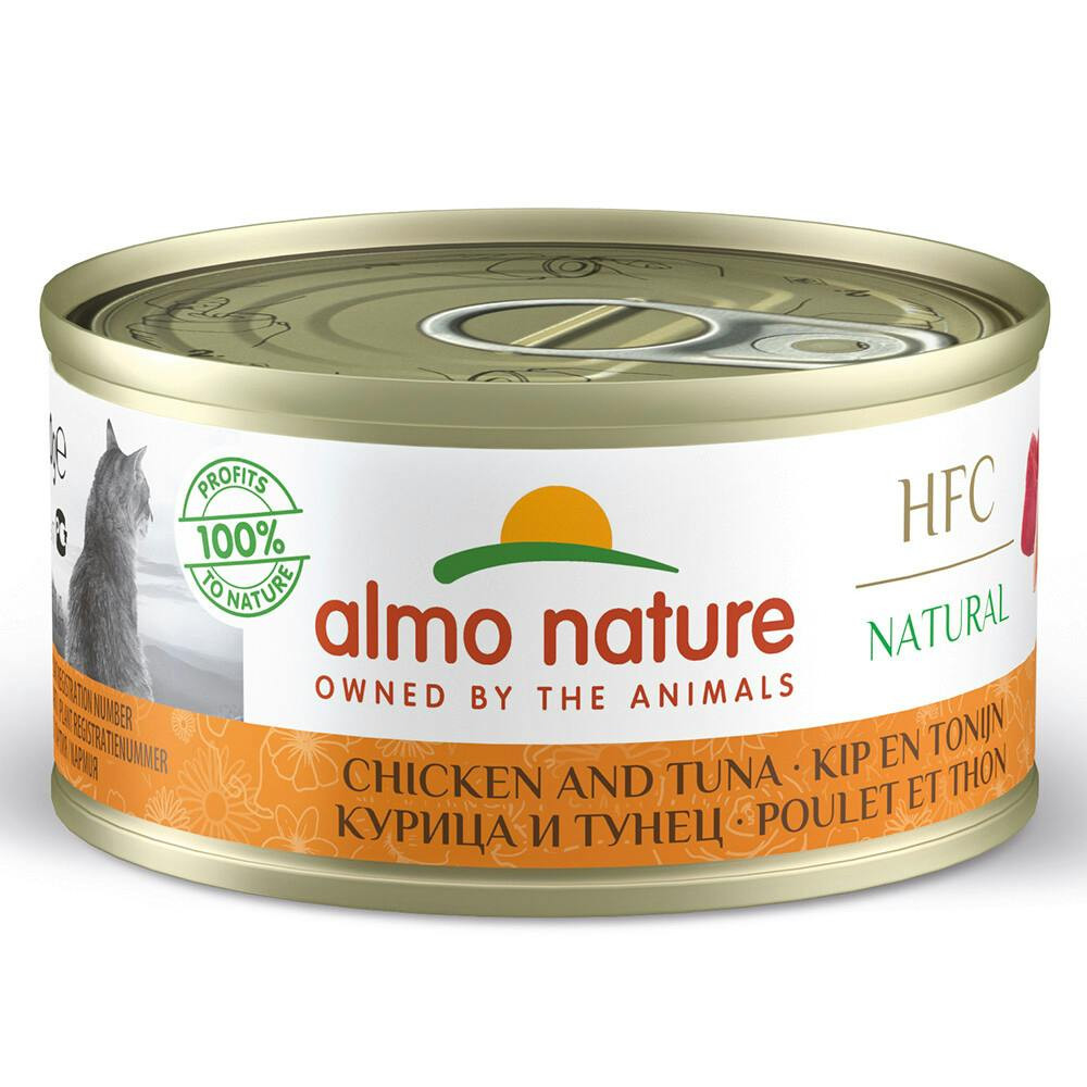 Hfc Cat Natural - Frango E Atum (Lata 70 Gr) - 24 Unid. - AL9025H