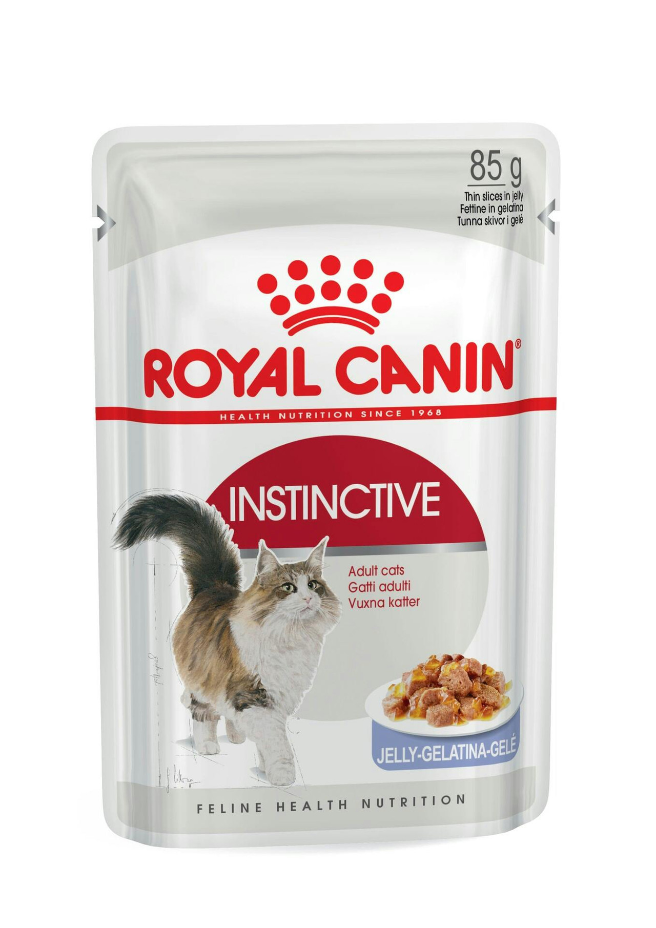 Instinctive em geleia alimento completo para gatos adultos