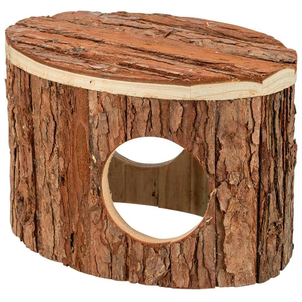 Casa Mette Em Madeira Natural 18X12X12 Cm - TX61775A