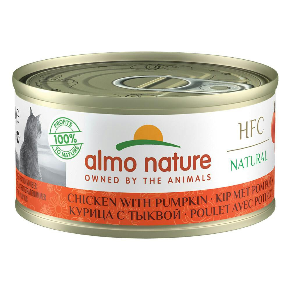 Hfc Cat Natural - Frango C/ Abobora (Lata 70 Gr) - 24 Unid. - AL9034H