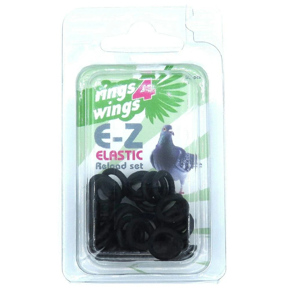 Anilhas Elasticas P/ Pombos 8 Mm (Preto) 50 Un - EXA3274P
