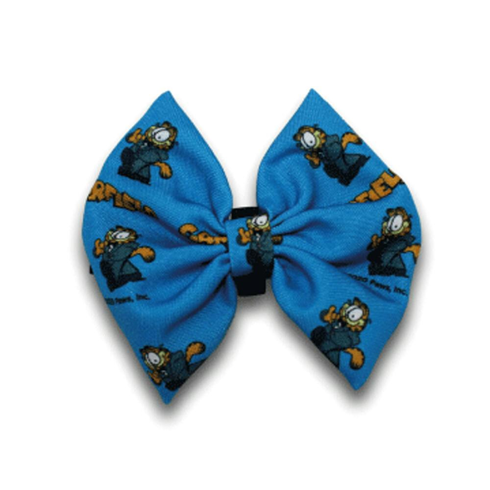 Laço para coleira com impressão Garfield Azul - SN7061