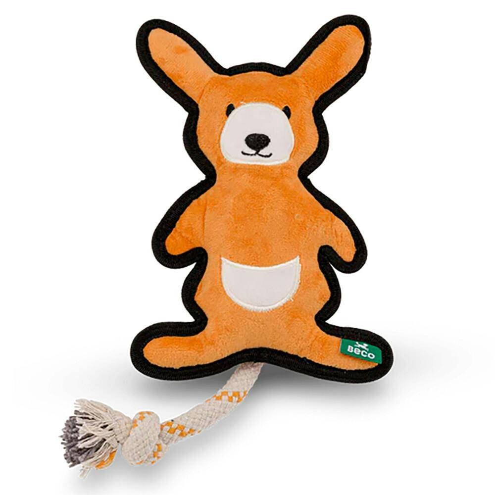 Brinquedo canguru dual material para cão