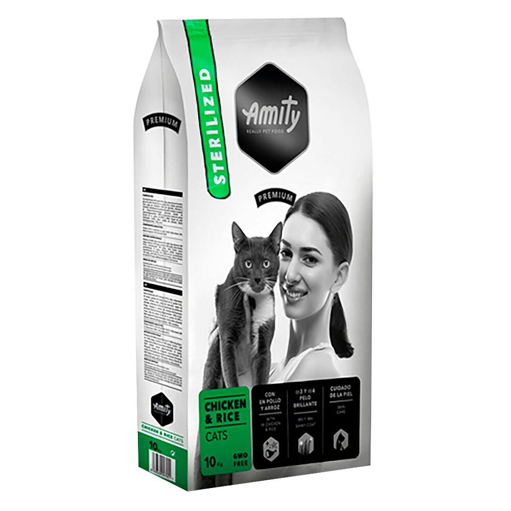 Amity Premium Chicken & Rice Cats Sterilized 10 Kg - AM30065