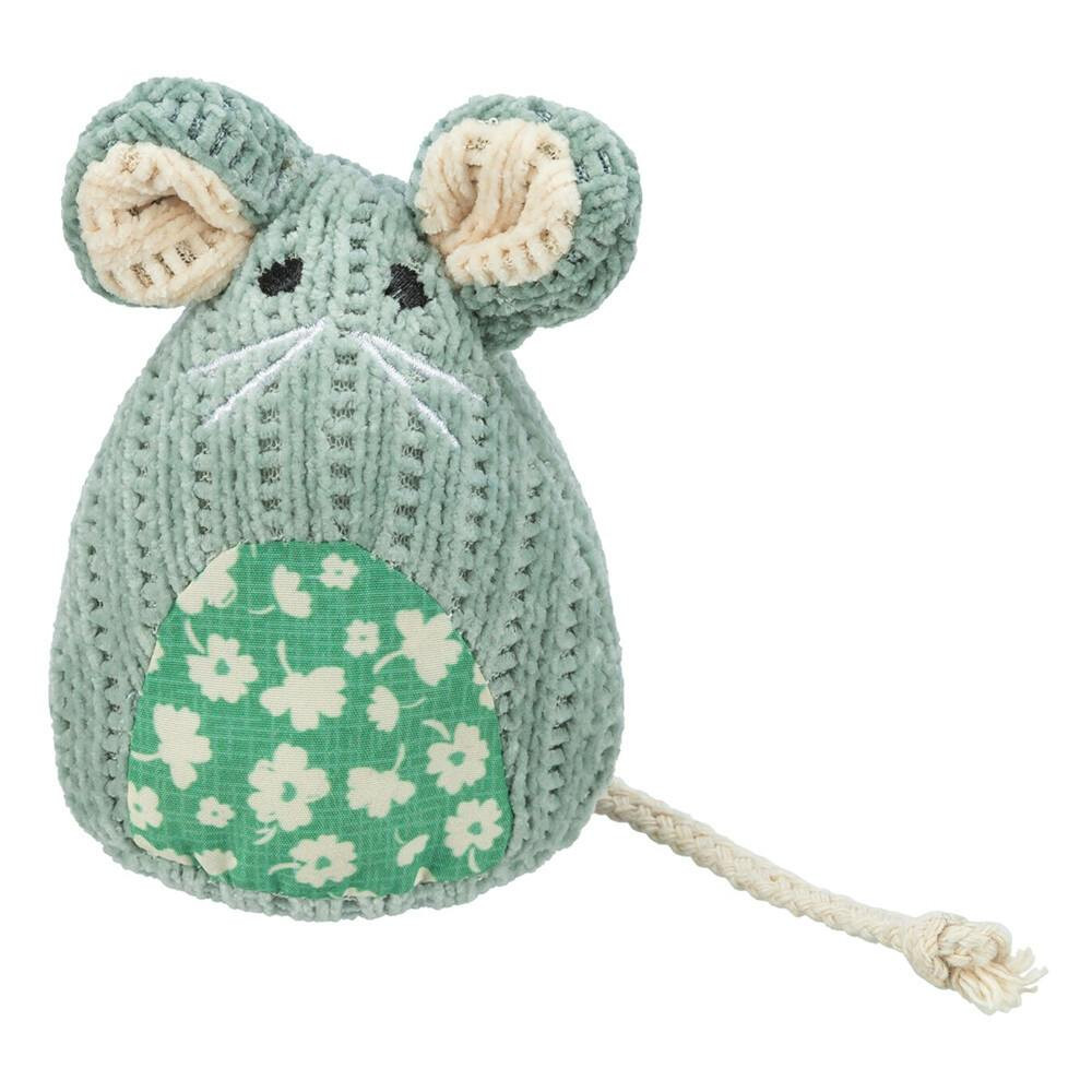 Rato Sentado Em Tecido Tricot C/ Catnip - 11 Cm - TX41191