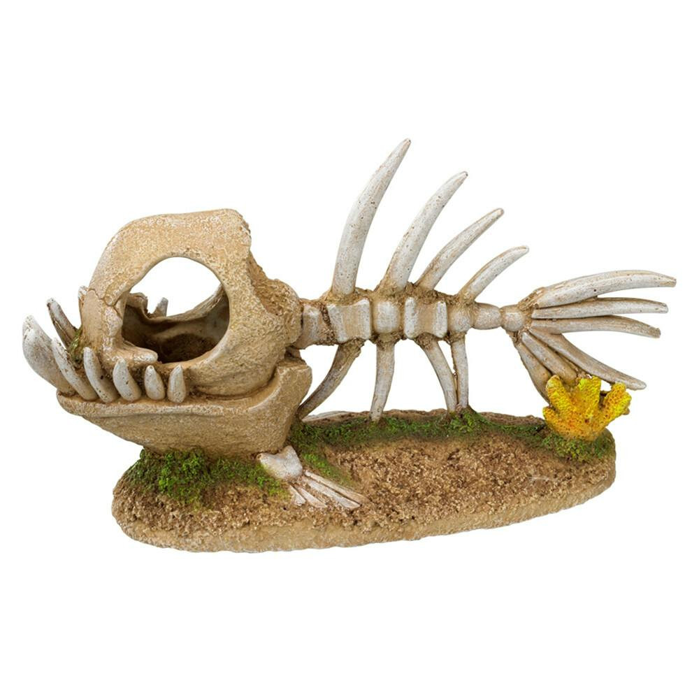 Decoraçao Aquario - Esqueleto De Peixe 23X8X13 Cm - EXP5477