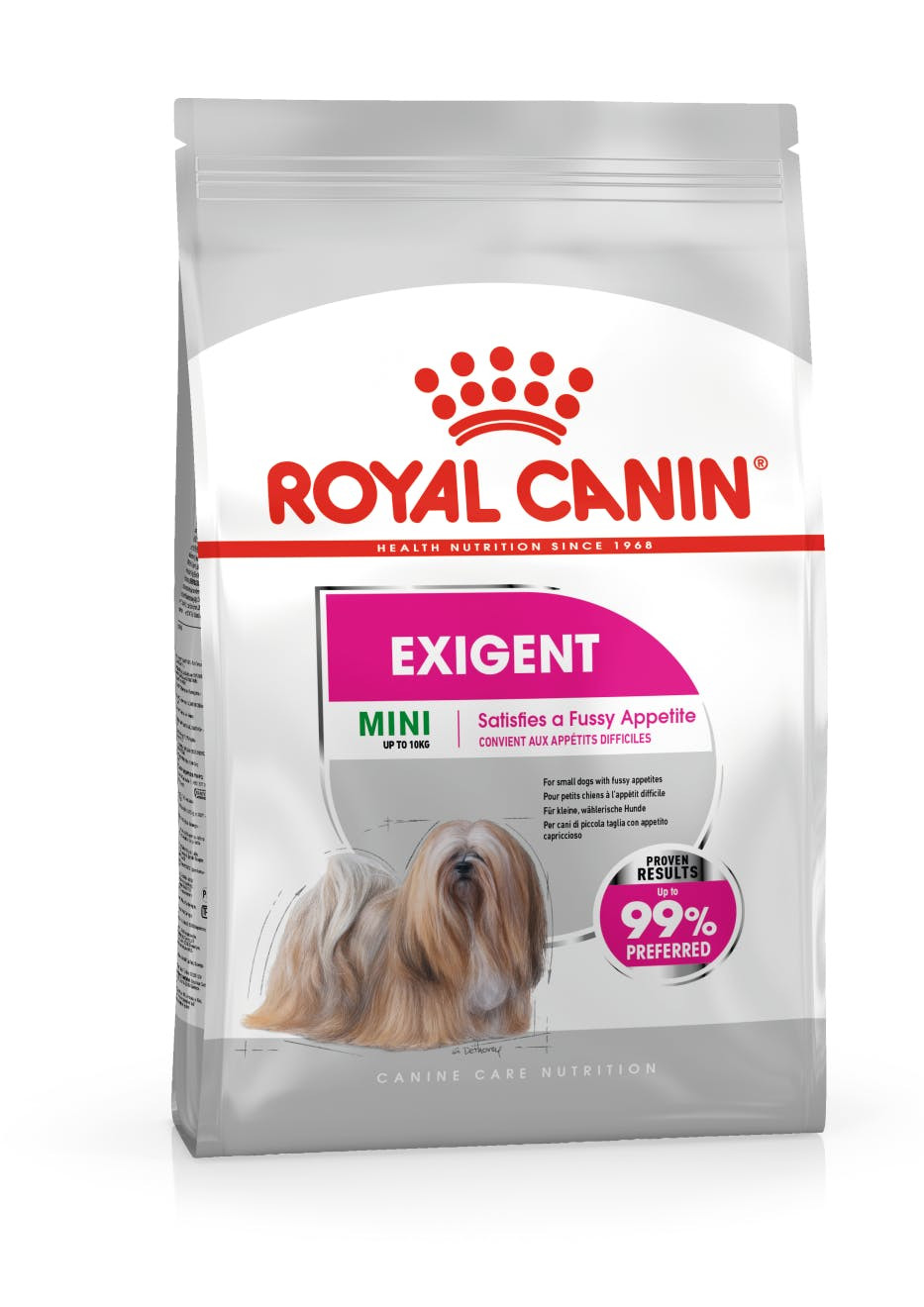 Mini Exigent ração para cão adulto - embalagem 3 kg