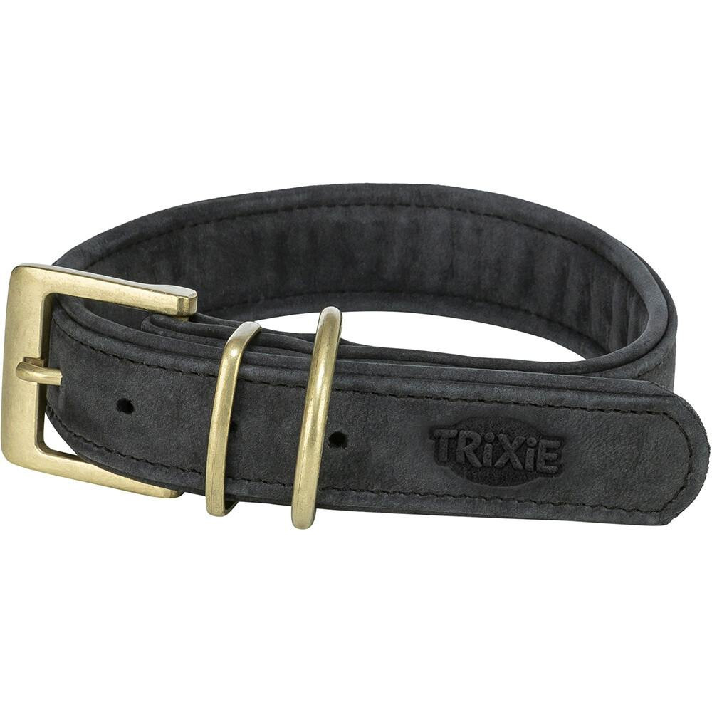 Coleira Pure Em Pele (L-Xl) 52-63Cm / 40Mm (Preto) - TX1887001