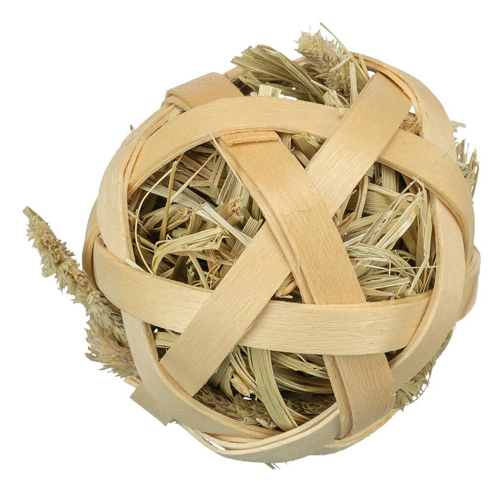 Bola De Feno Enrolada Em Bambu Ø 5 Cm - TX61809