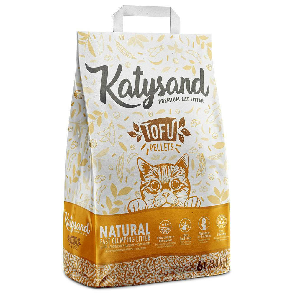 Katysand Tofu - Litter Aglomerante Natural 10Lt (4,25 Kg) - EXC0982
