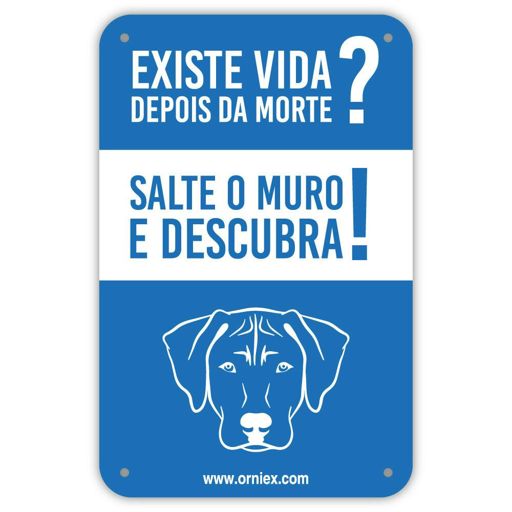 Placa Pvc Ha Vida Depois De Saltar O Muro? - EXC3014