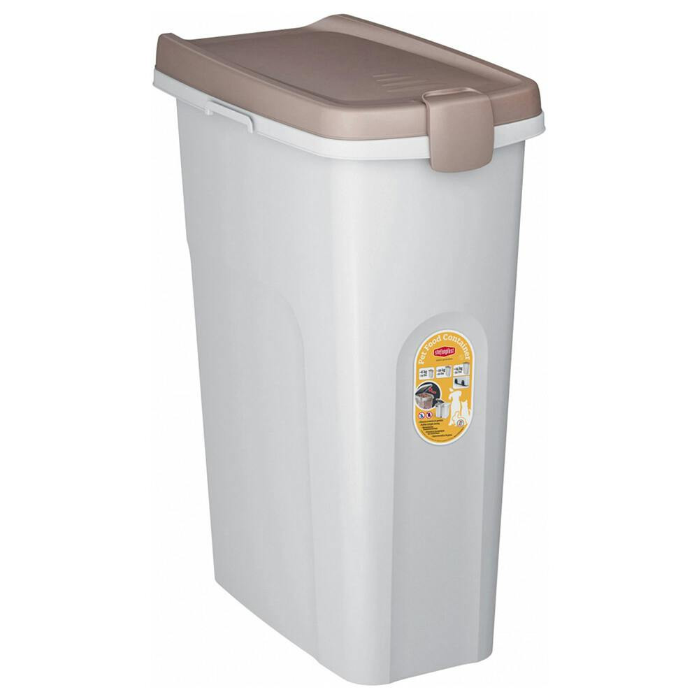 Contentor Em Plastico P/ Alimento - 40 Lt (Branco/Cinza) - TX24668B