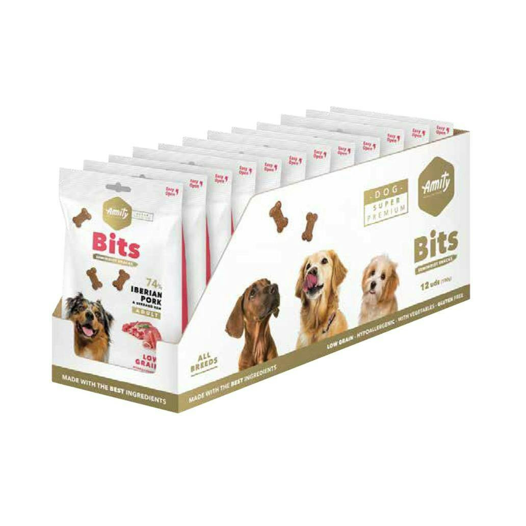 Amity Super Premium Bits Ib. Pork & Serrano Ham 100Gr (12Un)