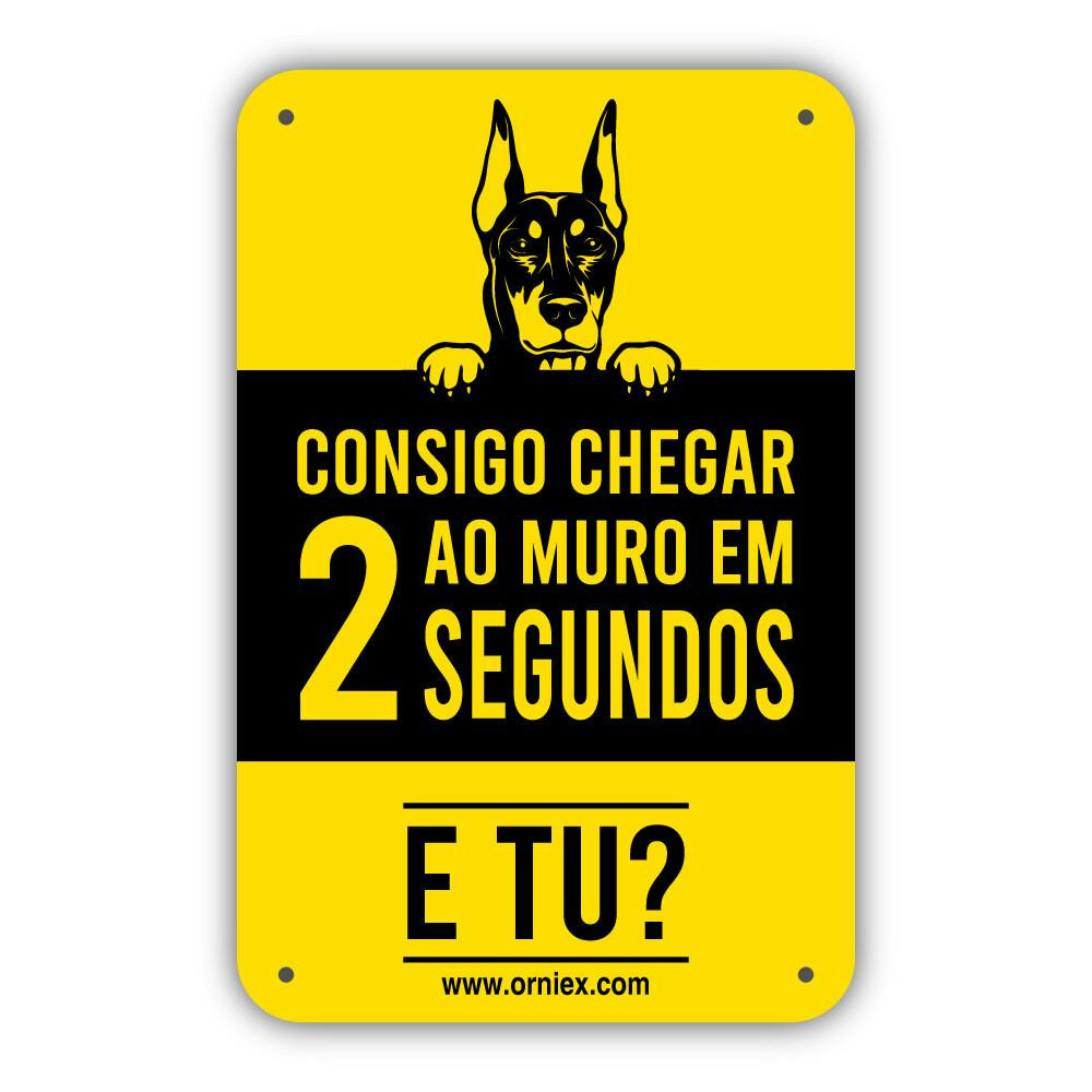 Placa Pvc Consigo Chegar Ao Muro Em 2 Seg... - EXC3016