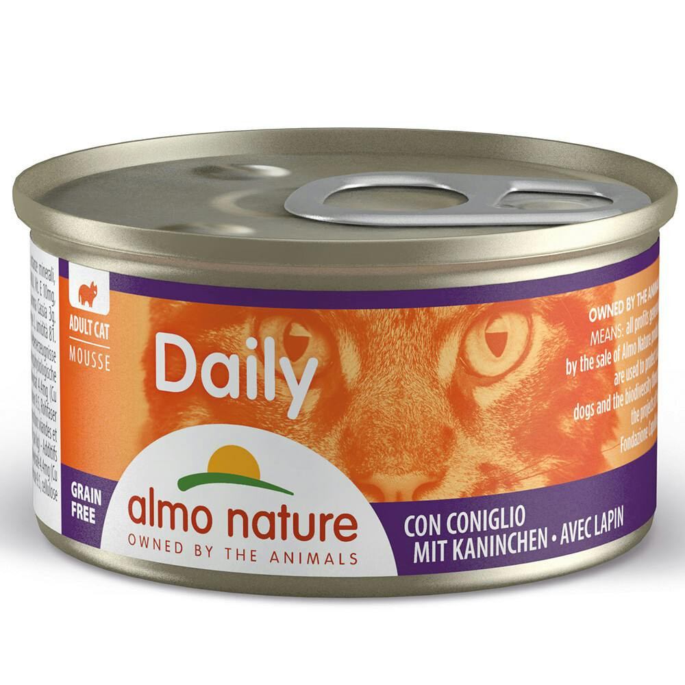 Almo Cat Daily - Mousse Coelho (Lata 85 Gr) - 24 Unid. - AL157