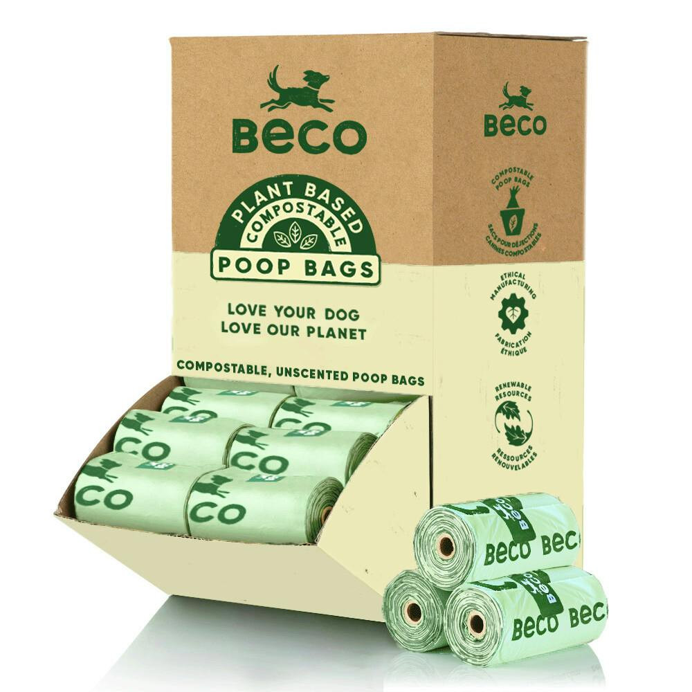 Beco Bags Single Roll Counter Disp.Compost.(56Rolosx12Sacos) - BEBBGC12