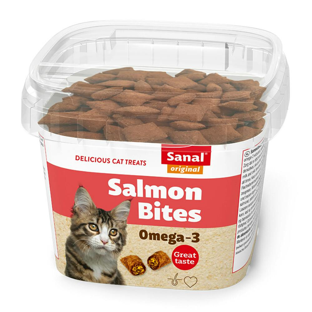 Sanal Cat - Salmon Bites Cup 75 Gr - SA1575