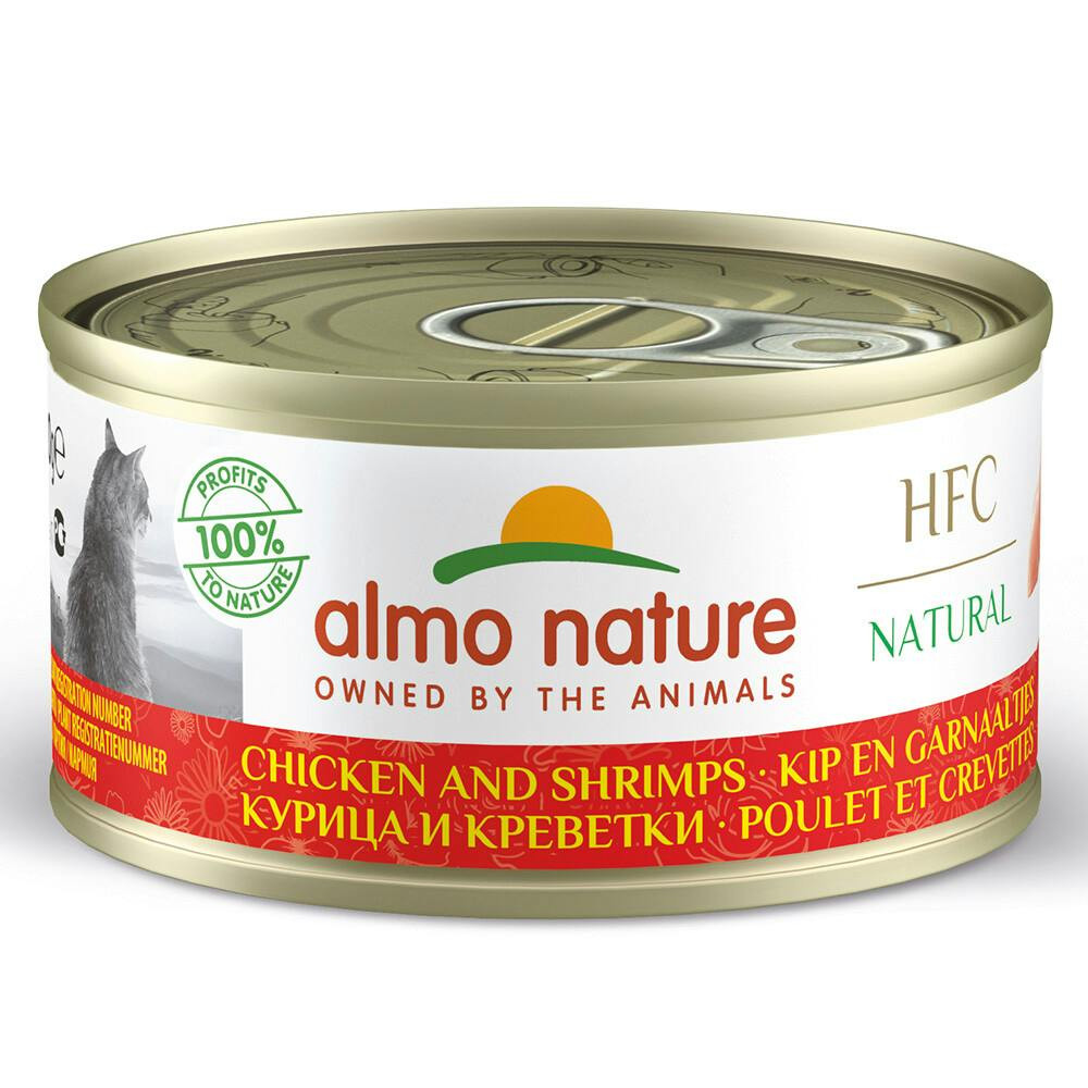 Hfc Cat Natural - Frango E Camarao (Lata 70 Gr) - 24 Unid. - AL9024H