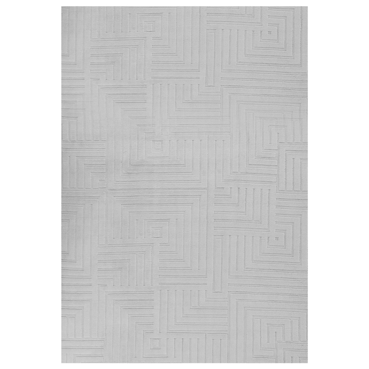 Tapete retangular de jacquard com padrão abstracto BELIANI Tamirel de Jacquard Cinzento 160x230