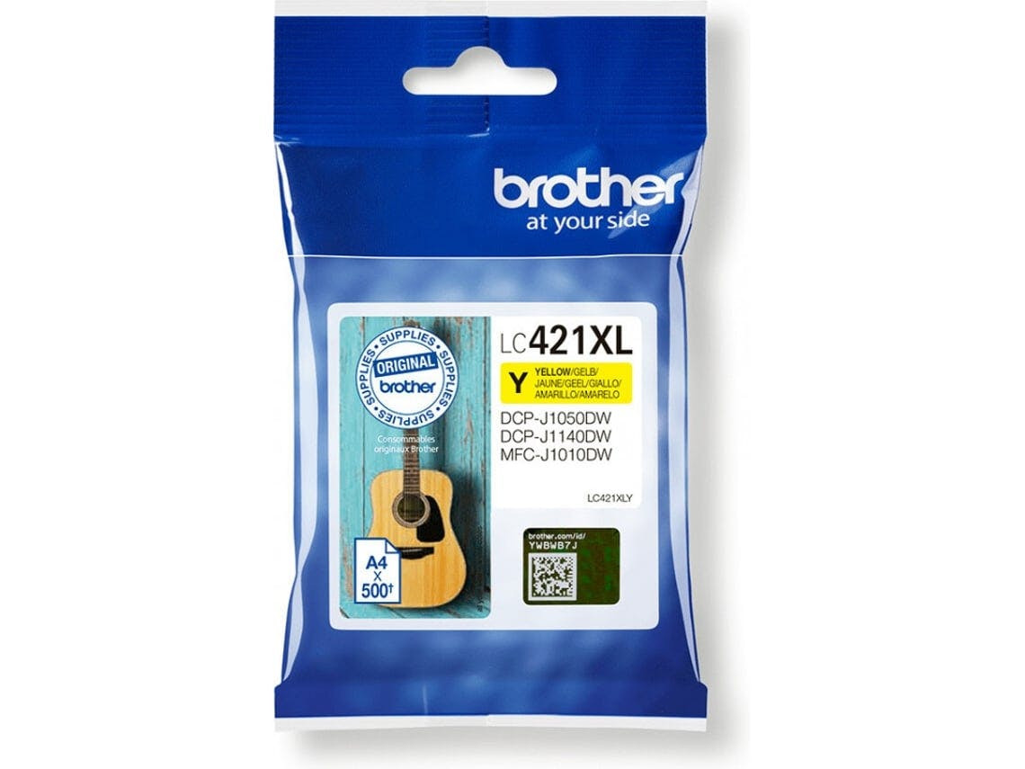 Tinteiro BROTHER LC421XLY Amarelo