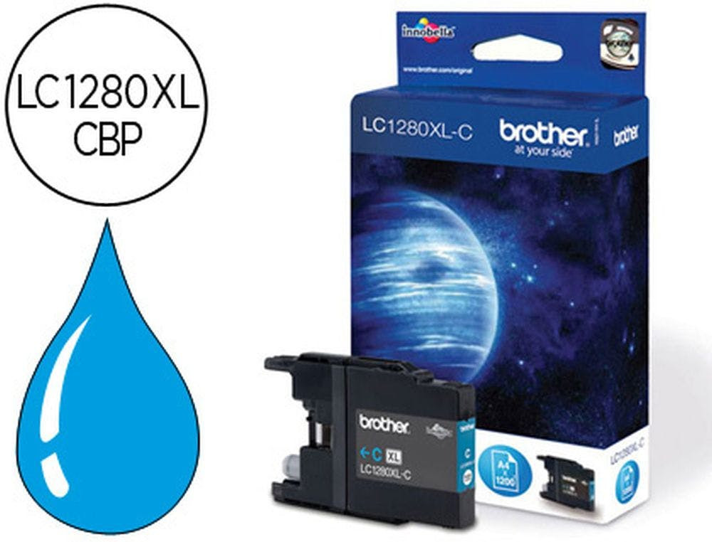 Tinteiro BROTHER LC1280XL Azul (LC1280XLCBP)