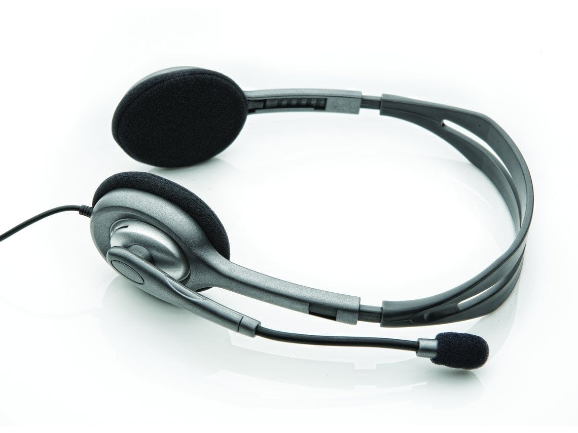 Auscultadores com Fio LOGITECH H110 (On Ear - PC - Cinzento)